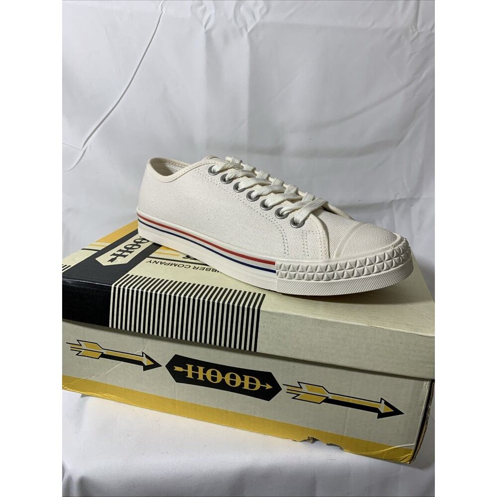 Hood Rocket 1966 Low Cut Sneakers Mens 9 Women’s 11 Off White Canvas